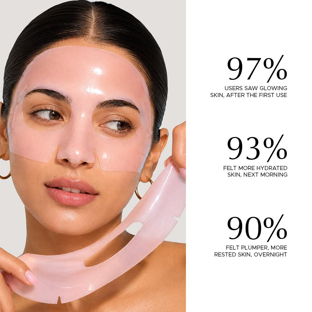 Bio-Collagen Real Deep Mask | Korean Hydrogel Sheet Mask | Pack of 4