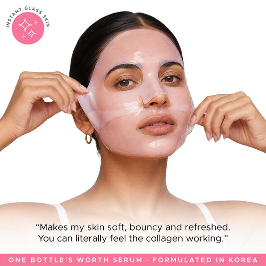Bio-Collagen Real Deep Mask | Korean Hydrogel Sheet Mask | Pack of 4